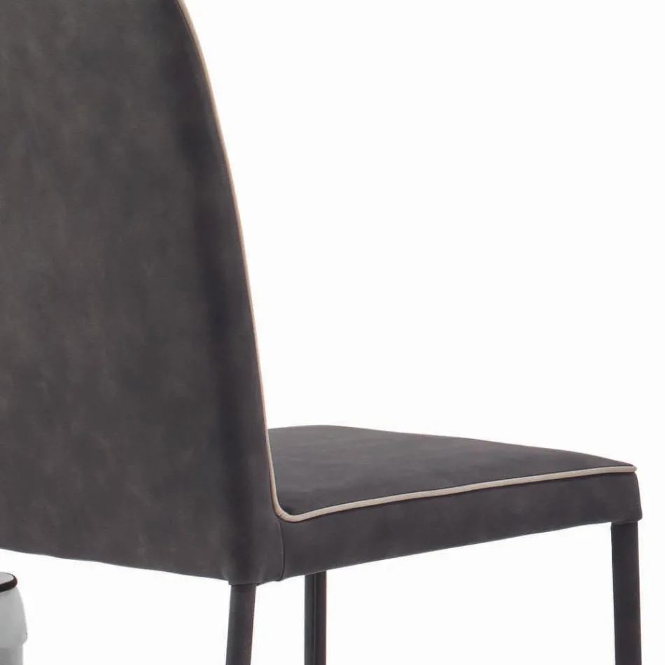 Vardagsrumsstol Klädda och lackade ben Tillverkad i Italien - Catania Viadurini