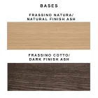 Vardagsrumsstol klädd i tyg och bendesign av ask - Florinda Viadurini