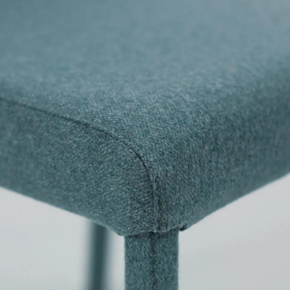 Vardagsrumsstol klädd i tyg Made in Italy - Roslin Viadurini