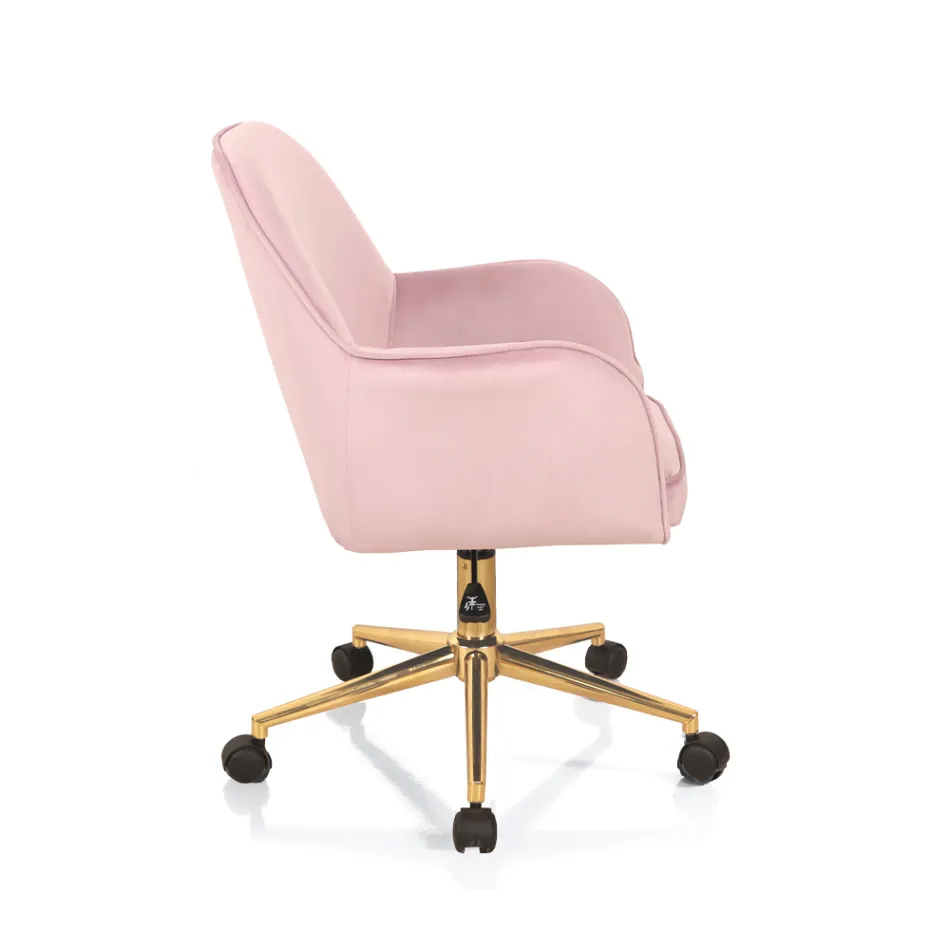 Kontorsstol Metallbas och tygsits - Anguilla Viadurini