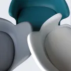 Kontorsstol med hjul, armstöd och höjdjusterbar sits - Iuri Viadurini