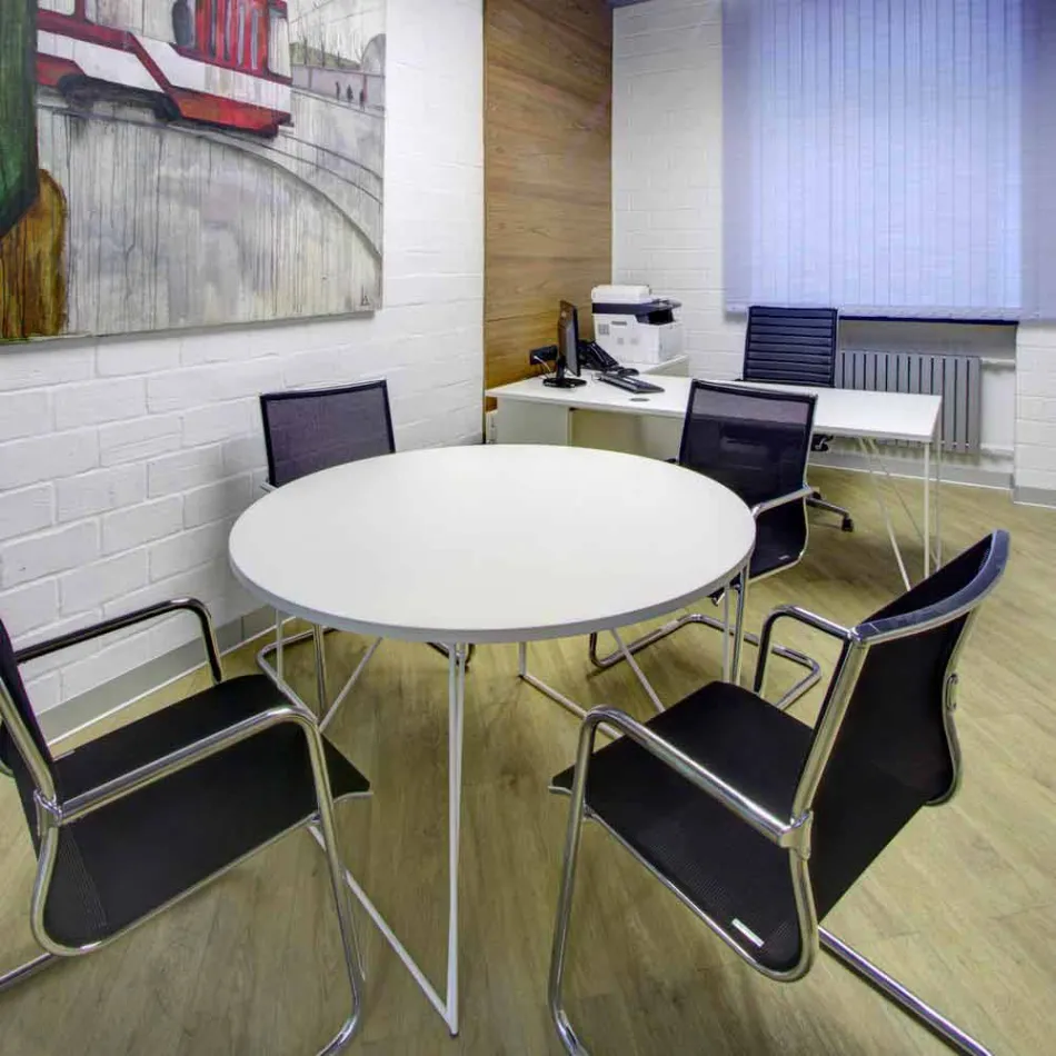 Ergonomisk kontorsstol med släde och armstöd tillverkade i Italien - Filanna Viadurini