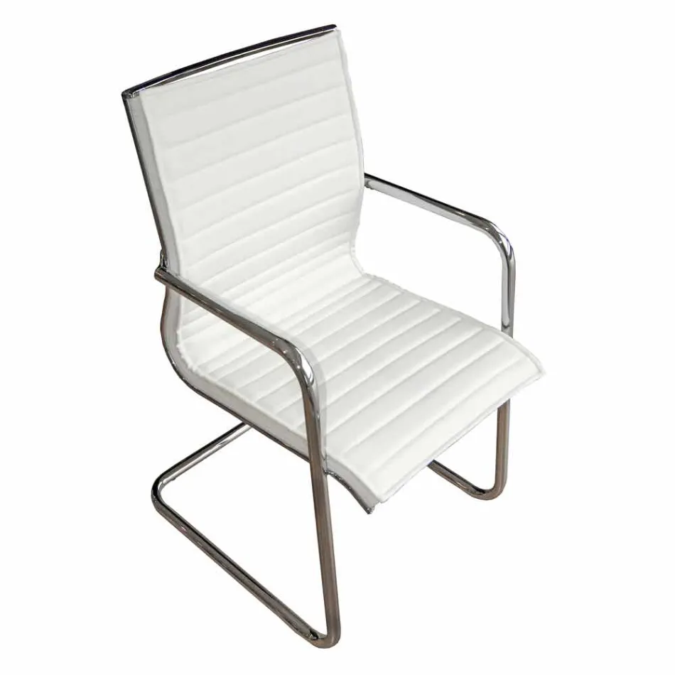 Ergonomisk kontorsstol med släde och armstöd tillverkade i Italien - Filanna Viadurini