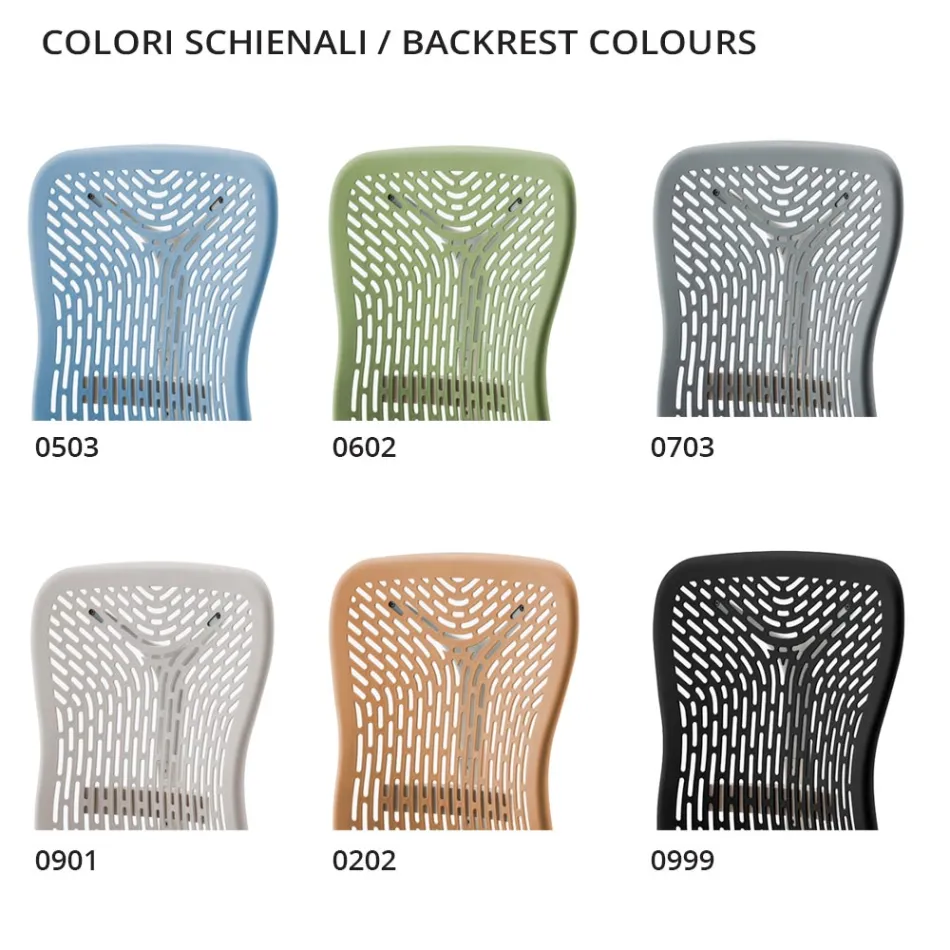 Ergonomisk och svängbar kontorsstol med armstöd Made in Italy - Fulvio Viadurini