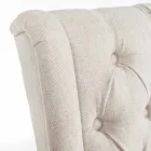 Klassisk designstol i tyg och ek 2 stycken Homemotion - Forla Viadurini