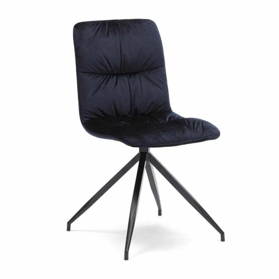 Stol modern design klädd i tyg Chiara Viadurini