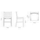 Högkvalitativ stol i bokträ och läder Tillverkad i Italien, 2 delar - Nora Viadurini