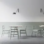 Högkvalitativ stol i massivt bokträ Tillverkad i Italien, 2 delar - Nora Viadurini