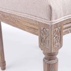 Klassisk designstol med trästruktur 2 delar Homemotion - Murea Viadurini