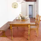 Klassisk designstol i massivt akaciaträ Homemotion - Moritz Viadurini