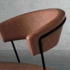 Designstol i metall och tyg tillverkat i Italien Formia Viadurini