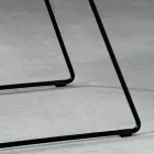 Designstol i metall och tyg tillverkat i Italien Formia Viadurini