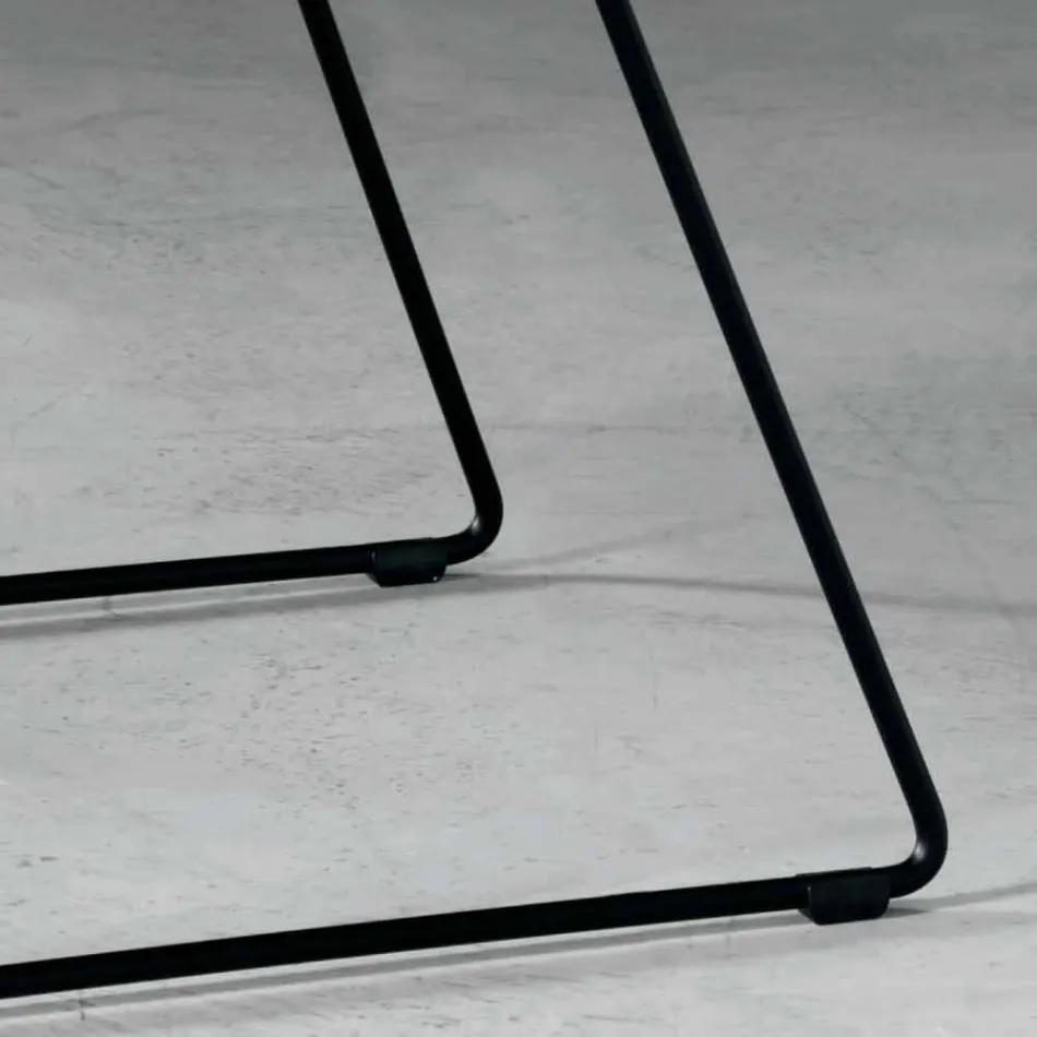 Designstol i metall och tyg tillverkat i Italien Formia Viadurini