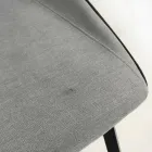 Designstol i tyg med fyrkantiga ben tillverkad i Italien, 4 stycken - Oriella Viadurini