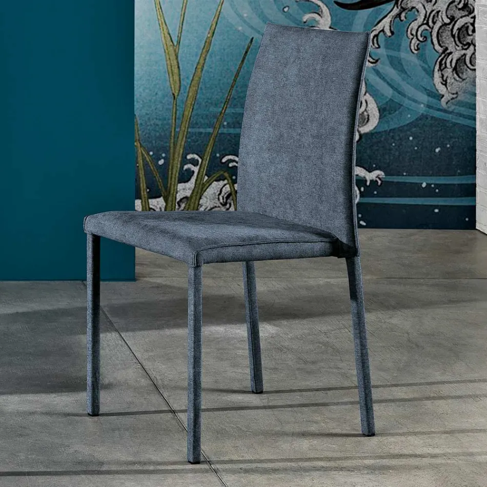 Matsalsstol av designertyg tillverkad i Italien, Conny Viadurini