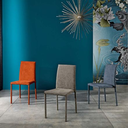 Matsalsstol i designertyg tillverkad i Italien, Conny Viadurini