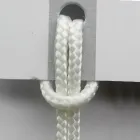 Lyxstol med armstöd i blekt bok och rep Tillverkad i Italien - Nora Viadurini