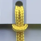 Lyxstol med armstöd i blekt bok och rep Tillverkad i Italien - Nora Viadurini