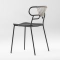 Lyxig stapelbar stol i metall och polyuretan Tillverkad i Italien 2 delar - Trosa
