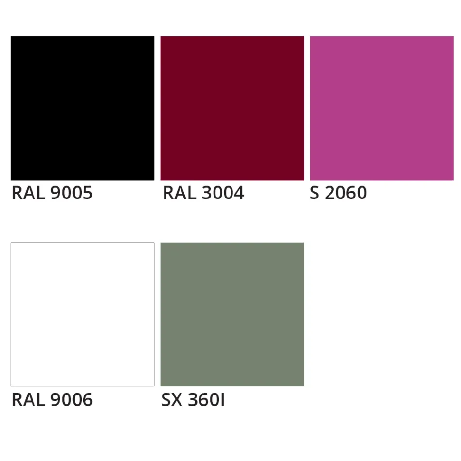 Lyxig tygstol med metallunderrede Tillverkad i Italien, 2 delar - Alaska Viadurini