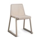 Stapelbar kvalitetsstol i bokträ Tillverkad i Italien, 2 delar - Leipzig Viadurini