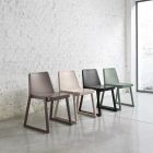 Stapelbar kvalitetsstol i bokträ Tillverkad i Italien, 2 delar - Leipzig Viadurini