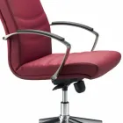 Executive ordförande monocoque kontor läder Debora Viadurini