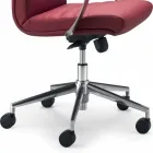 Executive ordförande monocoque kontor läder Debora Viadurini