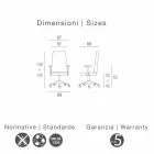 Riktad modern design stol äkta kohud blomma typ Edda Viadurini