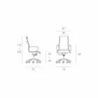 Design verkställande stol producerad i Italien i Agata-nätverket Viadurini