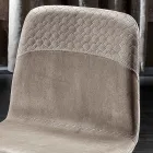 Elegant stol för modern design i färgad sammet och trä - Bizet Viadurini