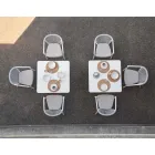 Utomhusstol med armstöd Stapelbar stoppad H 78cm - Smart av Varaschin Viadurini