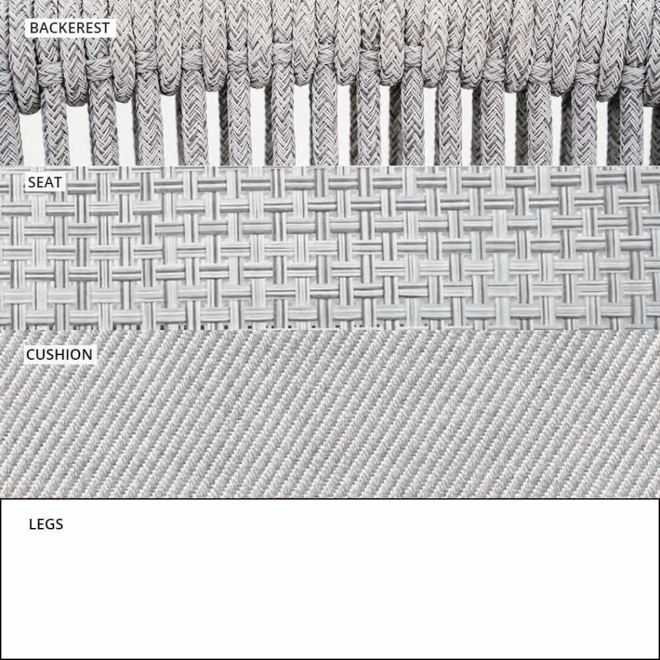 Utomhusstol med armstöd Stapelbar stoppad H 78cm - Smart av Varaschin Viadurini