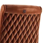 Stoppad massiv trässtol Grilli Zarafa gjord i Italien, 2 stycken Viadurini