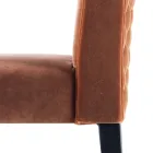 Stoppad massiv trässtol Grilli Zarafa gjord i Italien, 2 stycken Viadurini