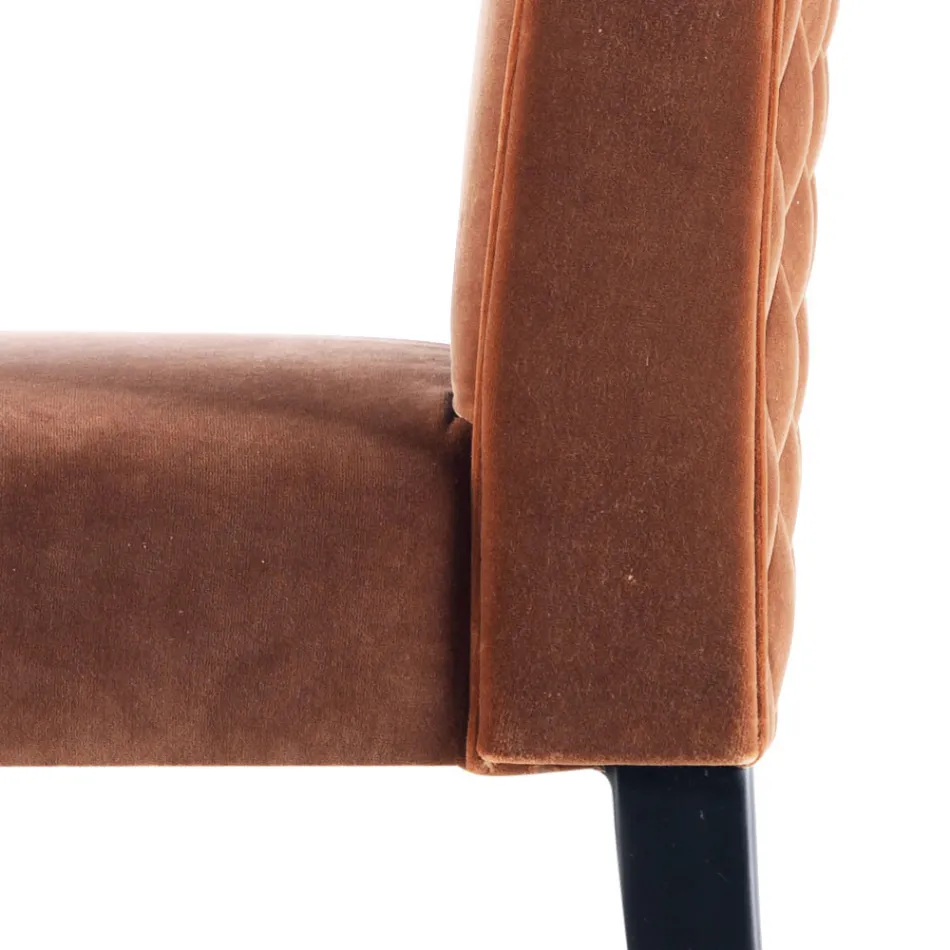 Stoppad massiv trässtol Grilli Zarafa gjord i Italien, 2 stycken Viadurini