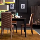 Stoppad massiv trässtol Grilli Zarafa gjord i Italien, 2 stycken Viadurini