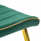 Klädd designmatsalstol i trä och tyg, 2 delar - Kolly Viadurini