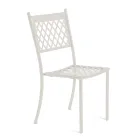 Stapelbar utomhusstol i galvaniserat stål Tillverkad i Italien 4 delar - Celia Viadurini