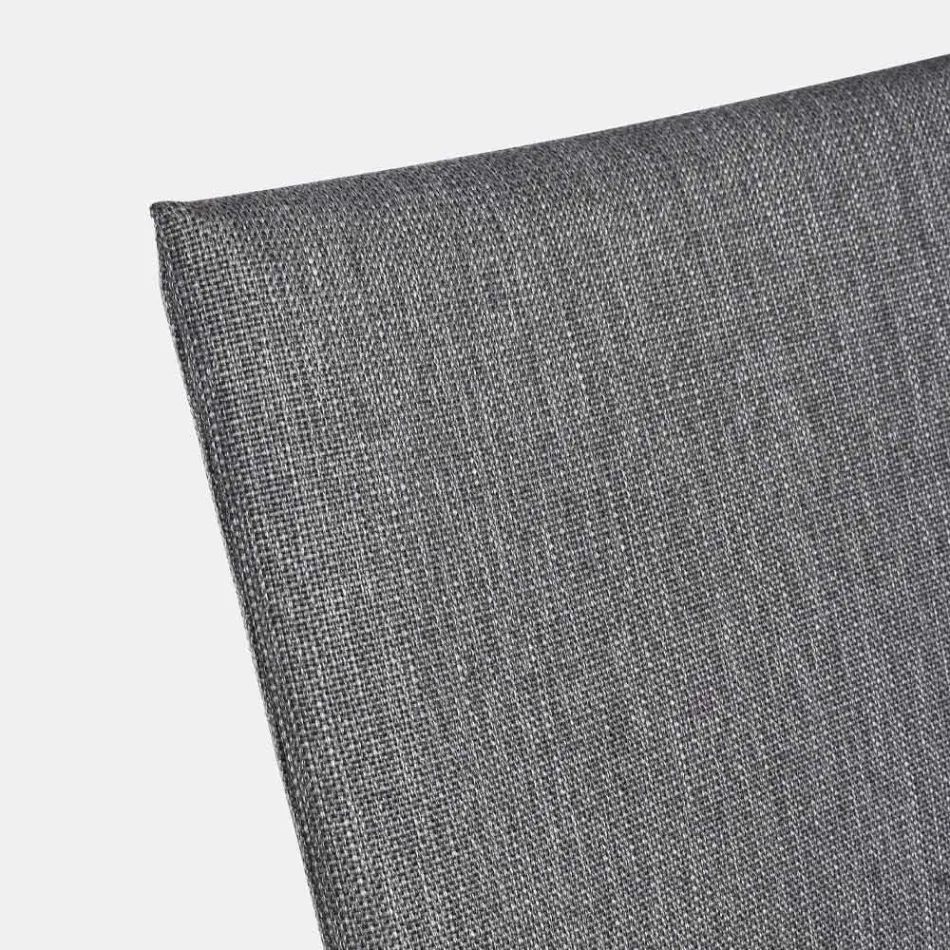 Stapelbar utomhusstol i tyg och målad aluminium, 4 delar - Assia Viadurini