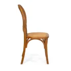 Stapelbar vardagsrumsfåtölj i Ailando Wood och Vienna Straw - Laguna Viadurini