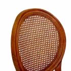 Stapelbar vardagsrumsfåtölj i Ailando Wood och Vienna Straw - Laguna Viadurini