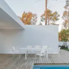 Stapelbar stol i aluminium och textilen för trädgården, modern design - Franz Viadurini