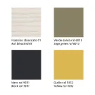 Stapelbar stol i ask med tygsits Tillverkad i Italien, 2 delar - Oslo Viadurini