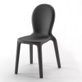 Stapelbar stol i färgad polyeten Tillverkad i Italien, 2 delar - Jamala
