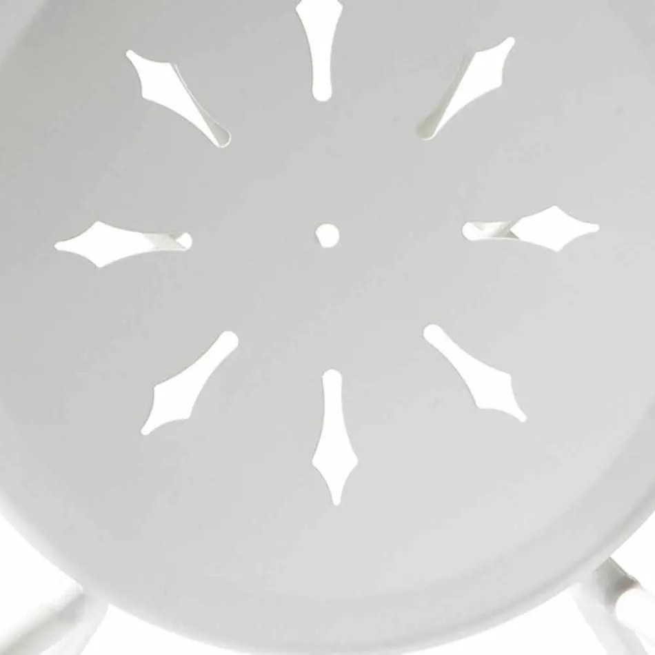 Stapelbar utomhusstol i metall tillverkad i Italien, 2 delar - myndighet Viadurini