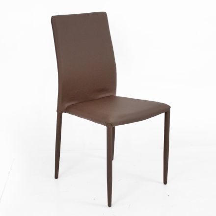 Desio modern design eko-läderstol, för kök eller matsal Viadurini