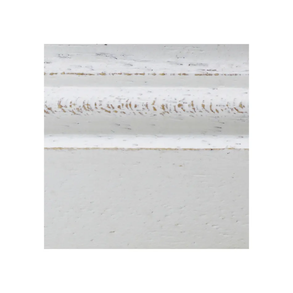 Stol i vitt plockat trä och Juma Beige tyg Tillverkad i Italien - Diamante Viadurini