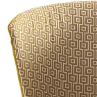 Moderna vadderade massivt trästol Grilli York tillverkat i Italien 2 stycken Viadurini