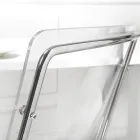 Stol i transparent plexiglas och järn Tillverkad i Italien 2 delar - Charlotte Viadurini